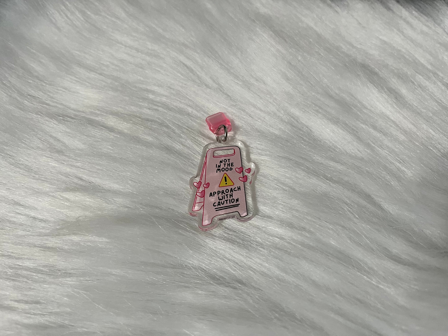 Mood Caution Dust Plug Charm