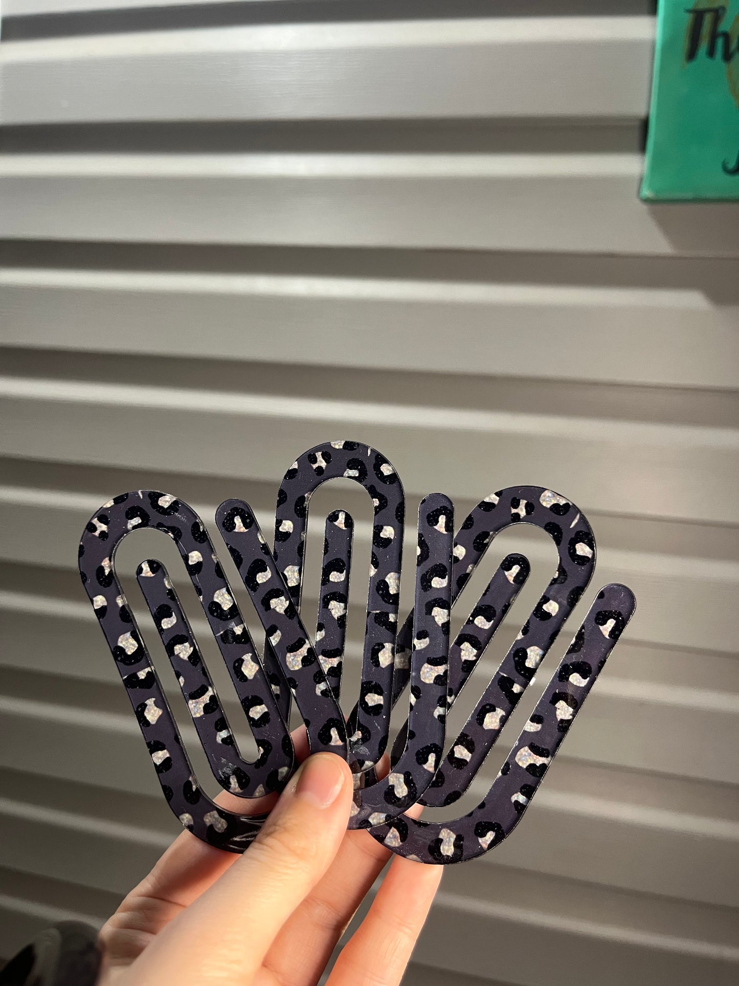 Animal Print Paperclip Bookmark